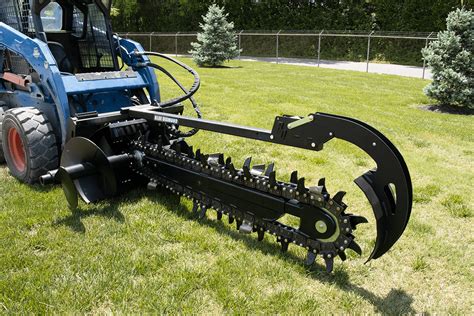 how to take chain off trencher for skid steer|blue diamond trencher attachments.